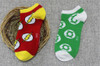 New Retro Harajuku Socks Super Hero Character Pattern Socks Ankle Short Socks For Women Men 2016