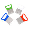 New Random Color Onion Tomato Vegetable Slicer Cutting Aid Guide Holder Fruit Slicing Cutter Gadget Kitchen Cutting Tools BS
