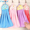 New qualified Kitchen Cartoon Thick Hanging Cloth Soft Plush Dishcloths Hand Towel dec30