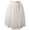 New Puff Women Chiffon Tulle Skirt White Black faldas Vestido High waist Midi Knee Length Chiffon plus size  Female Tutu Skirts
