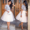 New Puff Women Chiffon Tulle Skirt White Black faldas Vestido High waist Midi Knee Length Chiffon plus size  Female Tutu Skirts