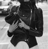 new PU leather motorcycle jacket outerwear plus size stand collar outerwear free shipping xl