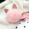 New pom poms ball Rabbit ears hairbands hairpins Lovely Girls hair accessories PU hair bands hoop kids hair clips Fashion tiara