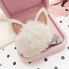 New pom poms ball Rabbit ears hairbands hairpins Lovely Girls hair accessories PU hair bands hoop kids hair clips Fashion tiara