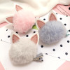New pom poms ball Rabbit ears hairbands hairpins Lovely Girls hair accessories PU hair bands hoop kids hair clips Fashion tiara