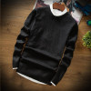 BKTrend Solid Color Pullover Men V-Neck Sweater Men Long Sleeve Mens Sweaters Wool Casual Brand Cashmere Knitwear Pull Homme