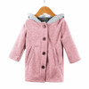 BKLD Kids Warm Jacket Outerwear &amp; Coat Children Clothing Cute Rabbit Ear Hooded Baby Girls Coat New Autumn Winter Baby Boys Coat