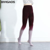 BIVIGAOS Womens Seasons Kawaii 120D Velvet Gradient Opaque Seamless Pantyhose Stockings Candy Color Tights Medias Tayt For Women