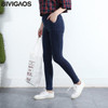 BIVIGAOS Women's Slanting Pocket Washed Jeans Leggings Pencil Pants Elastic Denim Leggings Skinny Jeans Jeggings Women Trousers BIVIGAOS Women's Slanting Pocket Washed Jeans Leggings Pencil Pants Elastic Denim Leggings Skinny Jeans Jeggings Women Trousers