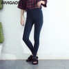 BIVIGAOS Womens Leggings Fashion Skinny Slim Thin High Elastic Waist Washed Jeans Jeggings Pencil Pants Denim Leggings For Women