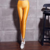 BIVIGAOS Fluorescent Color Leggings Pants Women's Ice Silk Spandex Elastic Leggings Multicolor Shiny Glossy Leggings For Women