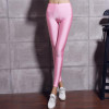 BIVIGAOS Fluorescent Color Leggings Pants Women's Ice Silk Spandex Elastic Leggings Multicolor Shiny Glossy Leggings For Women