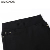 BIVIGAOS Fashion Womens Spring Casual Skinny Jeans Leggings Woven Slim High Elastic Denim Pencil Pants Pocket Leggings For Women