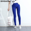 BIVIGAOS Fashion Multicolor High Elastic Woven Casual  Legging Fitness Clothing Slim Thin Skinny Leggings Pencil Pants For Women