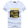 BINYUXD brand cotton 3D fashion T-shirts men 2017 summer funny teenage man's print T-shirt extended plus size s-5XL