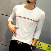Hot Sale 2017 Autumn Men's T Shirt Fashion Striped Long Sleeve T Shirt Mens Clothing O Neck Casual Slim Fit Top Tee Shirt 5XL Hot Sale 2017 Autumn Men's T Shirt Fashion Striped Long Sleeve T Shirt Mens Clothing O Neck Casual Slim Fit Top Tee Shirt 5XL