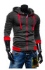 Hot Sale 2017 Autumn &amp; Winter Fashion Casual Slim Cardigan Hoodies Sweatshirt Outerwear Jackets Men Brand Solid Color Coat