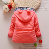 Hot Sale 2016 Winter Baby Girls Coats Kids Minnie Jackets Fashion Hooded Children Outdoor Parka Warm Flowers Cotton-padded Coats
