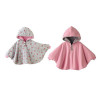 Hot sale ! 2017 Fleece Baby Coat Bebe Cloak Two-sided Outwear Floral Baby Poncho Cape Infant toddler newborn Baby Coat
