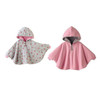 Hot sale ! 2016 Fleece Baby Coat Babe Cloak Two-sided Outwear Floral Baby Poncho Cape Infant toddler newborn Baby Coat