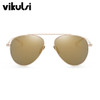 Hot Rays Aviator Sunglasses Women 2017 Mirror Driving Luxury Brand Sunglasses Points Sun Glasses Men Shades Lunette Femme Glases