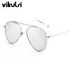 Hot Rays Aviator Sunglasses Women 2017 Mirror Driving Luxury Brand Sunglasses Points Sun Glasses Men Shades Lunette Femme Glases