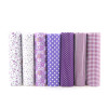 Hot Purple Floral Patchwork Cotton Fabric Fat Quarter Bundles Textile Sewing Patchwork Fabric For Bag Baby Clothes 50x50cm F-7-3