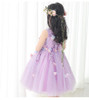 2017 New Violet Flower Girls Party Dress Appliques Formal Wedding Dress Girl Christmas Princess Ball Gown Kids Vestido 2017 New Violet Flower Girls Party Dress Appliques Formal Wedding Dress Girl Christmas Princess Ball Gown Kids Vestido