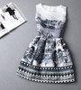 2017 New Vestido De Festa Women Summer Casual Print Dress Vintage Sexy Party Vestidos Slim Plus Size Ladies Maxi Boho Clothing
