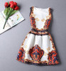 2017 New Vestido De Festa Women Summer Casual Print Dress Vintage Sexy Party Vestidos Slim Plus Size Ladies Maxi Boho Clothing