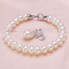 Wedding jewelry set white bridal jewelry sets for women,925 sterling silver natural pearl jewelry wife engagement birthday gift