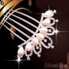 Wedding Bridal Crystal Rhinestone Pearls Hairpin Flower Diamante Hair Clip Comb 2MWP 5PXX Wedding Bridal Crystal Rhinestone Pearls Hairpin Flower Diamante Hair Clip Comb 2MWP 5PXX