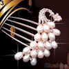 Wedding Bridal Crystal Rhinestone Pearls Hairpin Flower Diamante Hair Clip Comb 2MWP 5PXX Wedding Bridal Crystal Rhinestone Pearls Hairpin Flower Diamante Hair Clip Comb 2MWP 5PXX