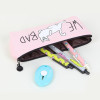 WE BAD Funny Cartoon Cat Makeup Pouch Cosmetic Bag Pencil Pen Case Zipper Makeup Brush Storage Bag