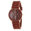 Wavors Fashion Unisex Geneva Watch Casual Women Men Silicone Rubber Jelly Gel Quartz Watch Analog Sports Watches Candy Colors