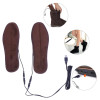 USB Electric Heated Insoles Soles Winter Plush Fur Heating for Men Women Shoes Boots Keep Feet Warm and Comfortable