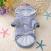 USA Flag Fashion Pet Apparel Dog Clothes Small Dogs Coat with Hooded Gray Red Black Pet Sportwear Sweatercoat in Autumn Winter