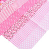 Urijk 7PCs/set 25*25cm Red DIY Patchwork Fabrics For Sewing The Cloth Quilting Cotton Fabric For Needlework Bedding Doll Textile