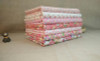 Urijk 7Pcs/Lot 25*25cm Mixed Flower Pink DIY Sewing Accessories Fabric For Patchwork Sewing Cloth Fabric Textile Doll