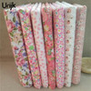Urijk 7Pcs/Lot 25*25cm Mixed Flower Pink DIY Sewing Accessories Fabric For Patchwork Sewing Cloth Fabric Textile Doll