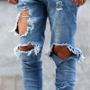 Urban Cool Mens Side Ankle Zipper Jeans Kanye West Skinny Stretchy Destroyed Distressed Knee Ripped Jeans With Holes For Men Urban Cool Mens Side Ankle Zipper Jeans Kanye West Skinny Stretchy Destroyed Distressed Knee Ripped Jeans With Holes For Men