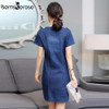 Bamskarosa Women Jeans Dress 2017 Summer Mini Sexy Hip Denim Dress Slim Casual Bodycon Tunic Dresses Plus Size Women Clothing Bamskarosa Women Jeans Dress 2017 Summer Mini Sexy Hip Denim Dress Slim Casual Bodycon Tunic Dresses Plus Size Women Clothing