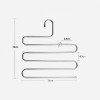 BAKINGCHEF Multi-function 5 Layers Pants Hanger Rack Trousers Clothing Home Storage Organizer Accessories Supplies Gear Stuff