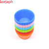 Baking necessary 24 pack Round Shaped Silicone Cake Mold Muffin Cups Soap Mold Pudding Jelly molds (Color in Random)
