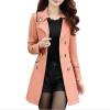 Hot High Quality Women Trench Coat 2016 Plus Size 100% Cotton Clothes Autumn Winter Women Coat