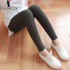 Hot gray Autumn Winter Warm Velvet Sexy Women Lady Tights Pantyhose Stockings Beauty striped cotton thicken pantyhose 071