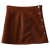 Hot Fashion 2017 Summer Women High Waist Lace Up Suede Leather Pocket Preppy Short Mini Skirt