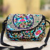 Hot Ethnic Hmong Boho Indian Embroidered Small Shoulder Bag Handmade Fabric Embroidery Crossbody Bags Luxury Brand Messenger Bag