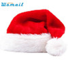 Hot Christmas Hat Soft Warm Santa Headgear Plush Velvet Costume Skullies Beanies Winter Keep Warm Beanie Hats For Kids WOct4