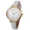 Fashion Thin Faux Leather Band Women Watch Vintage Geneva Analog Quartz Wrist Watch Ladies Casual Watches Clock